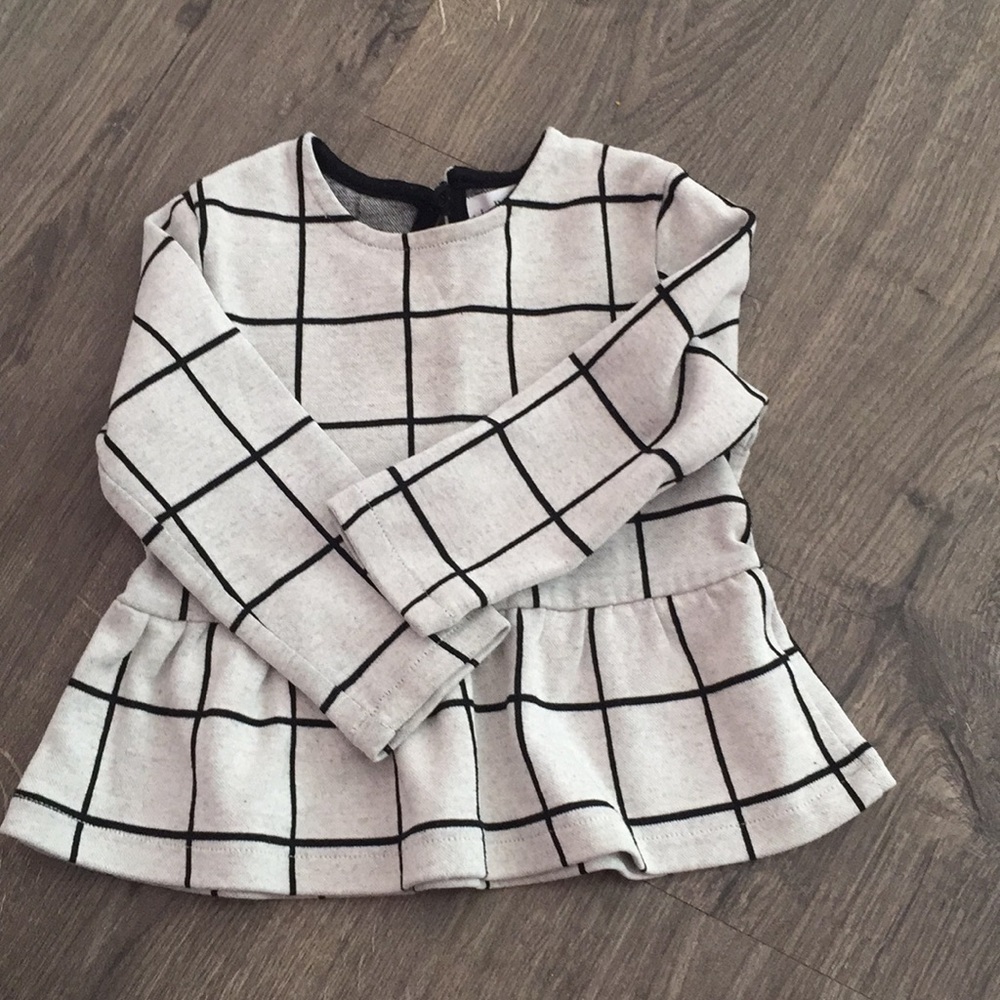Zara baby girls peplum top size 12-18 months